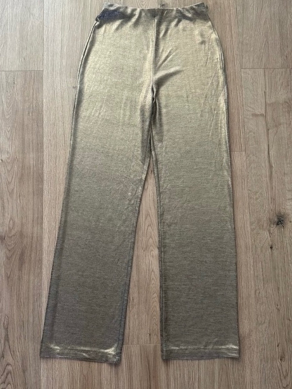 NWOT Lovers and Friends Gold‎ Metallic Pants Leggings